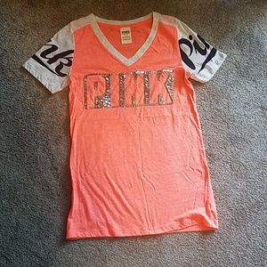 Vs pink short sleeve top